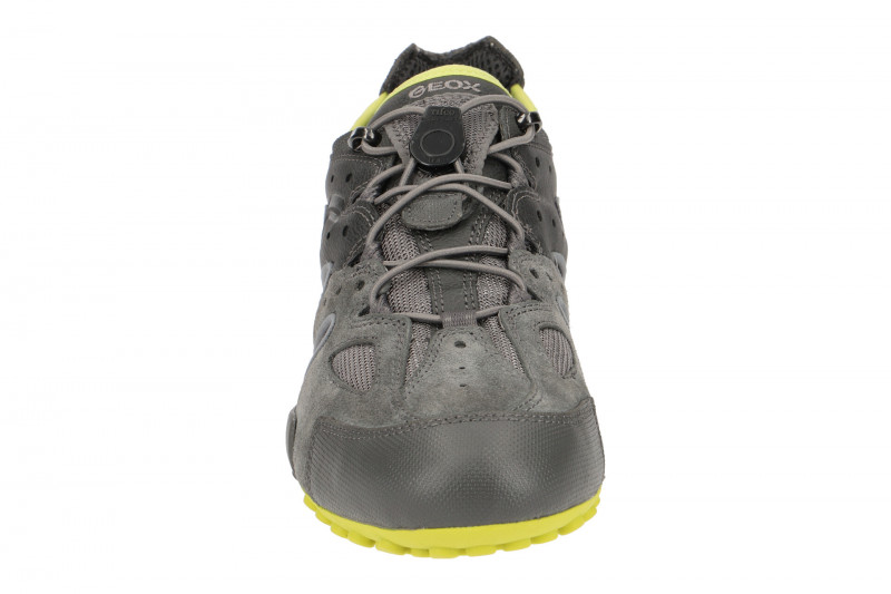 Geox Snake Sneaker Schuhe grau gelb U4207J