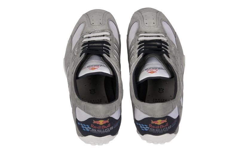 Geox Snake Red Bull Schuhe grau weiß