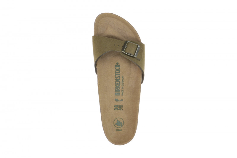 Birkenstock Madrid BS Pantolette grün SCHMAL Vegan 1027974