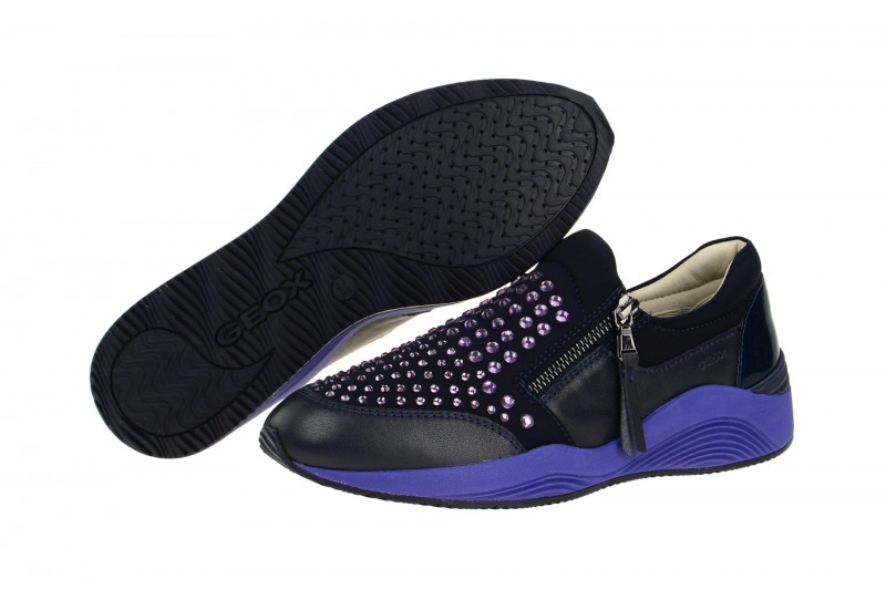 Geox Omaya Schuhe blau lila strass Gr 38