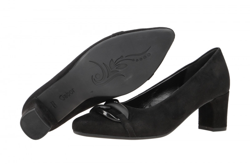 Gabor comfort Pumps schwarz Kette 32.153.47