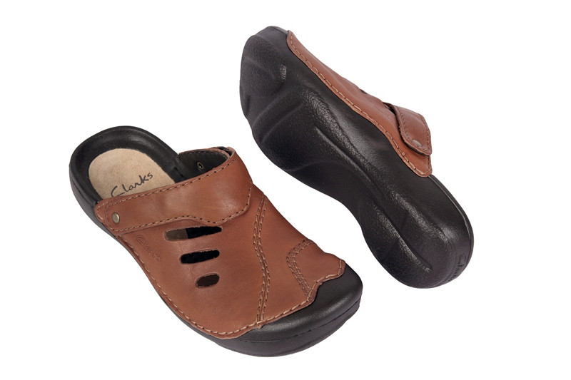 Clarks Wild Vibe tan hellbraun Herren Pantoletten