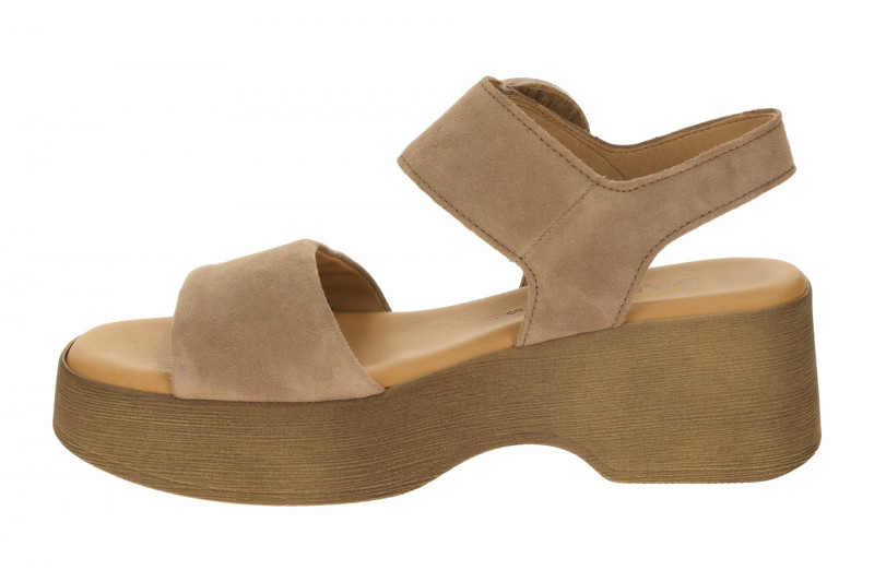 Gabor Fashion Plateau Sandalette braun Velour 84.520.18