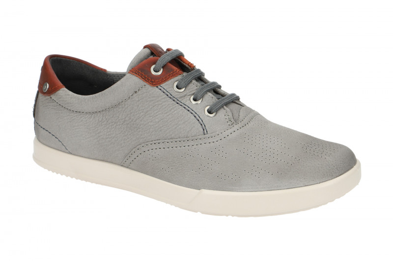 Ecco Collin Schnür Schuhe grau braun