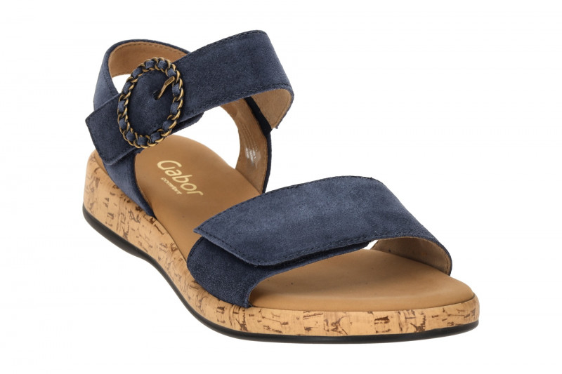 Gabor Rhodos Sandale blau Klett 82.734.36