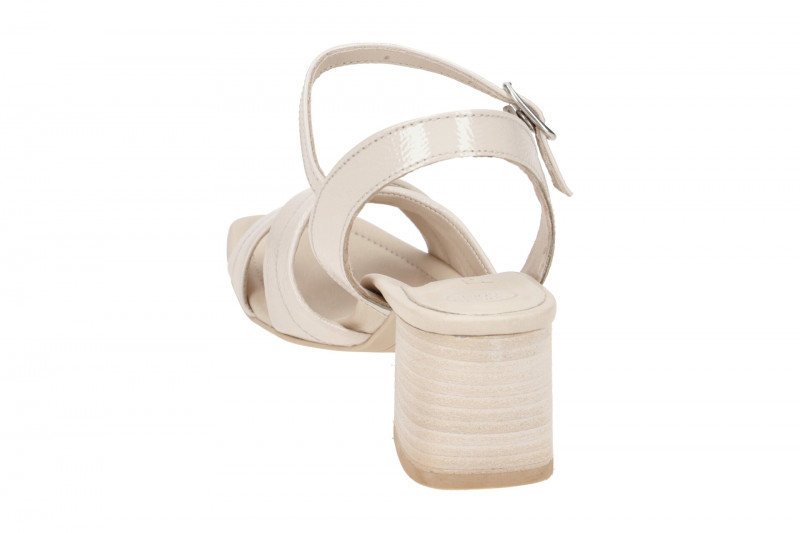 Paul Green Sandalette beige biscuit Lack 7945