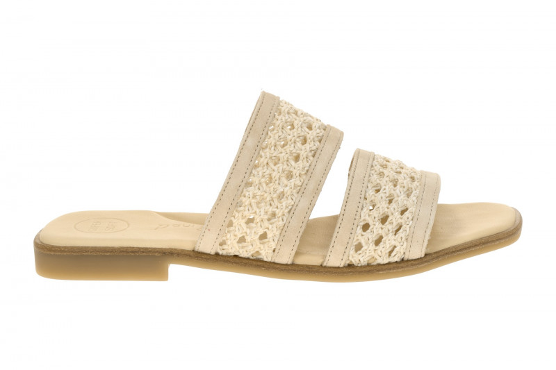 Paul Green Pantolette beige natur geflochten 6185