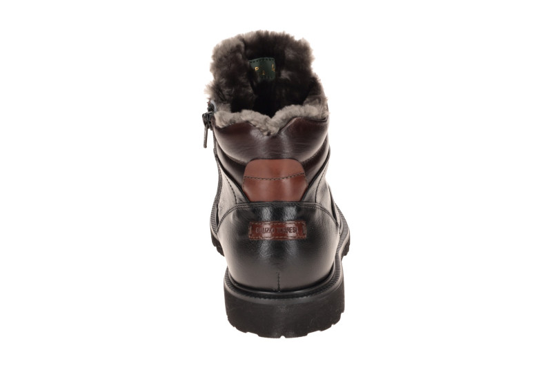 Galizio Torresi Winter Stiefelette schwarz braun Lammfell 325168
