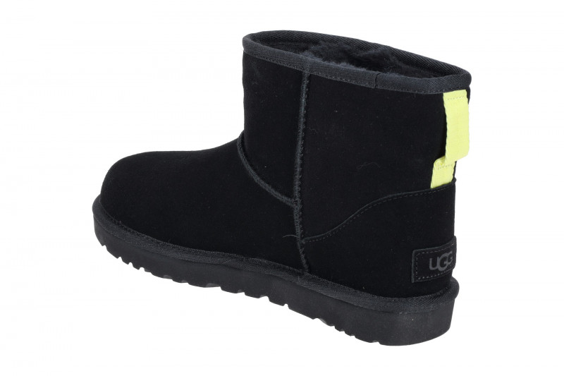 UGG Classic Mini Ugg Side Logo Stiefel schwarz 1144057