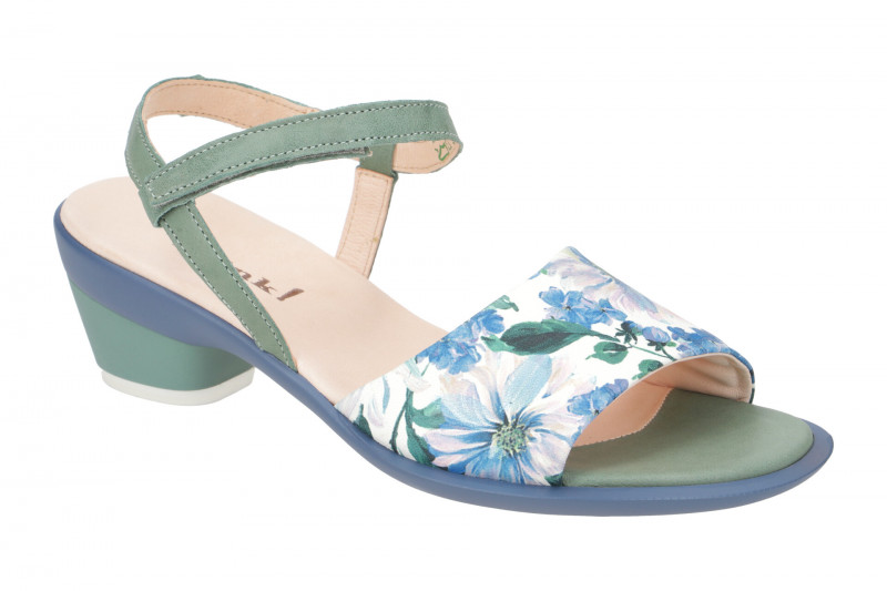 Think Zaza Sandalette grün weiß Blumen 596