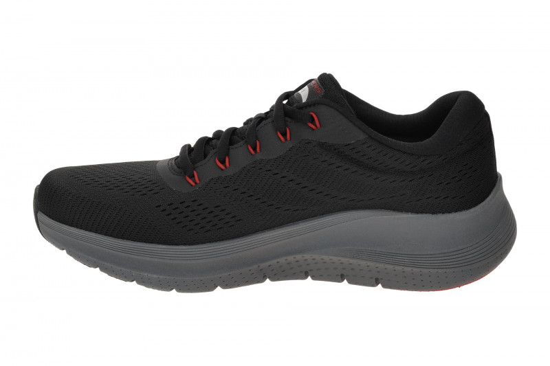 Skechers Arch Fit Herren Schuhe schwarz rot 232700