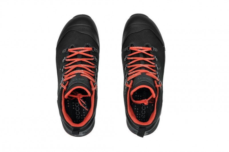 Ecco Biom Terrain Stiefelette in schwarz orange Yakleder Gore-Tex