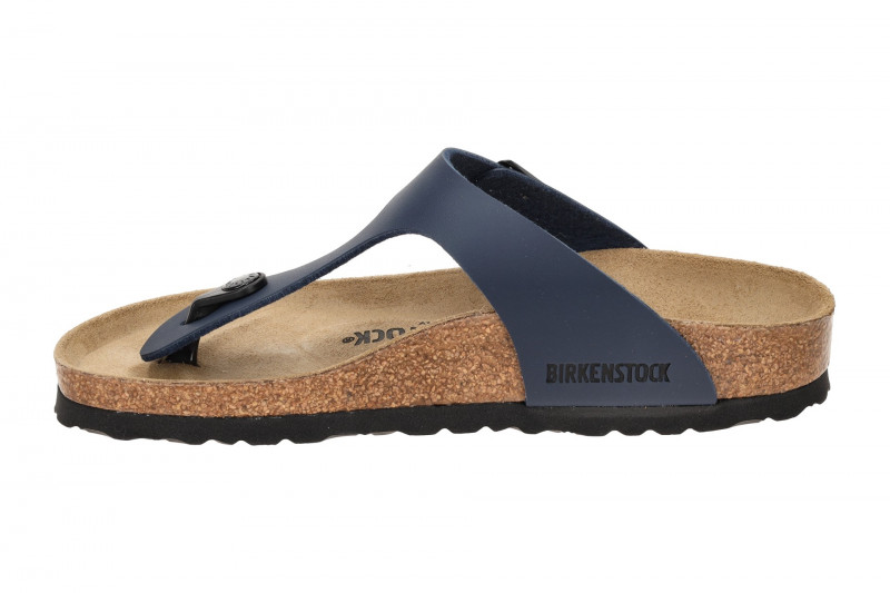 Birkenstock Gizeh Pantolette blau SCHMAL 143623