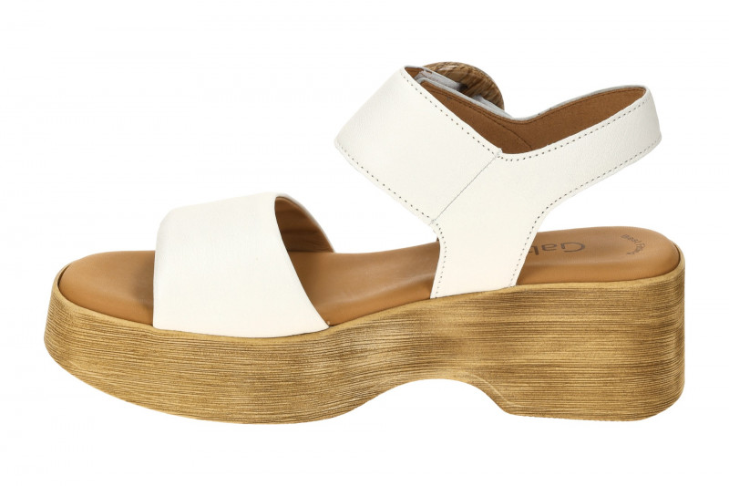 Gabor Fashion Plateau Sandalette weiß Nappa 64.520.20