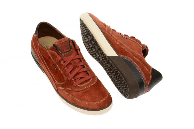 Geox Box Schuhe orange Nubuck U44R3A
