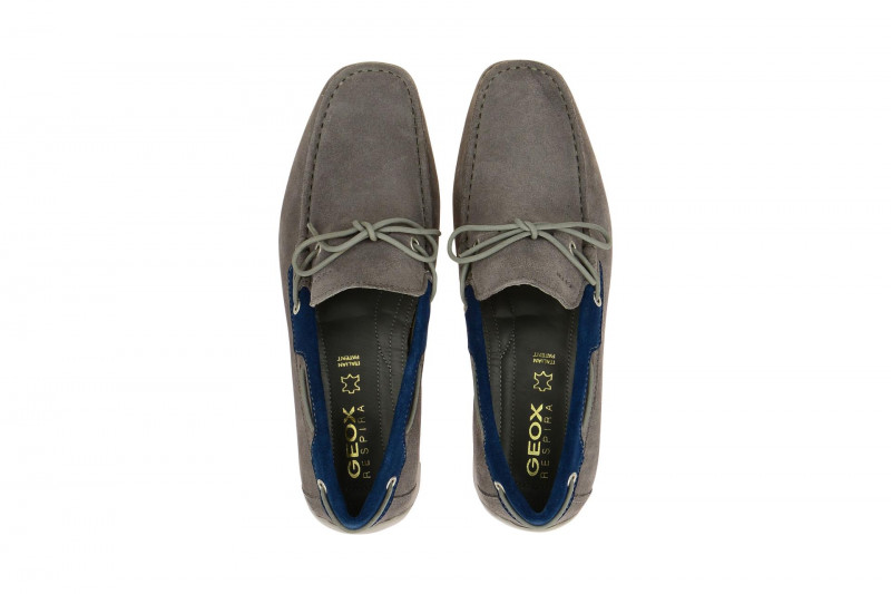 Geox Snake Mokassin Slipper grau U4207I