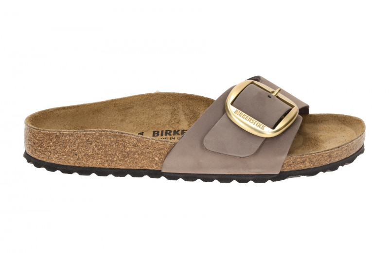 Birkenstock Madrid Big Buckle Pantolette lila gold SCHMAL 1030517