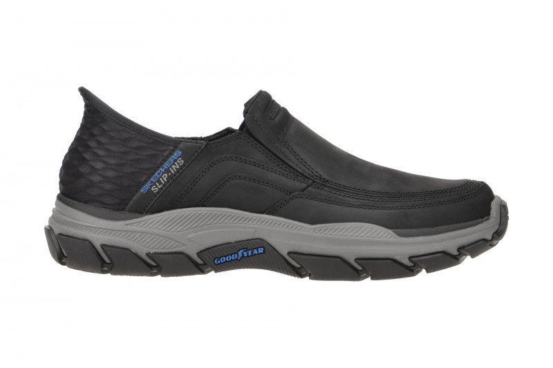 Skechers RESPECTED Schuhe schwarz grau Slip-Ins 204810