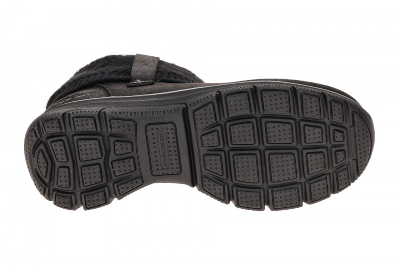 Skechers Easy Going Stiefelette schwarz Slip Ins Strick