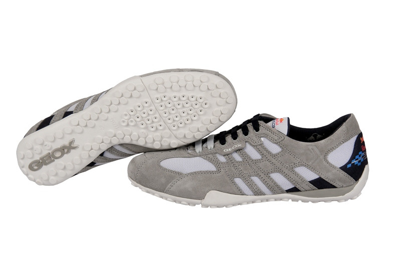 Geox Snake Red Bull Schuhe grau weiß