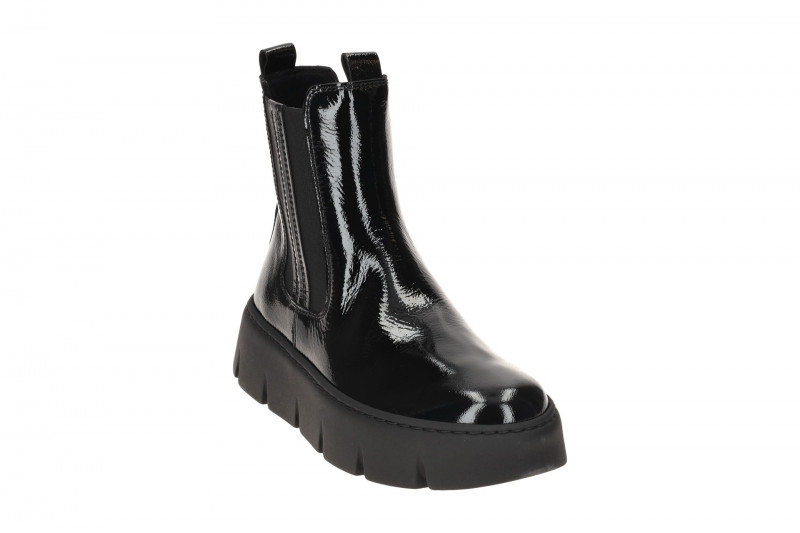 Gabor Stiefelette schwarz Lack Plateau Boots 73.743.97