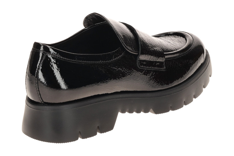 Högl Finn Schuhe Slipper Loafer in schwarz Lack 2425