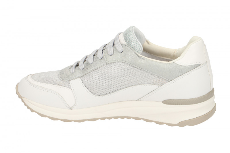 Geox Airell Sneaker Schuhe weiß silber D642SC