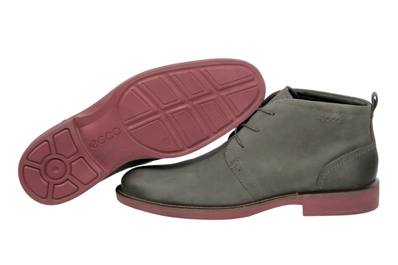 Ecco Biarritz Stiefeletten in dunkelgrau Nubuk