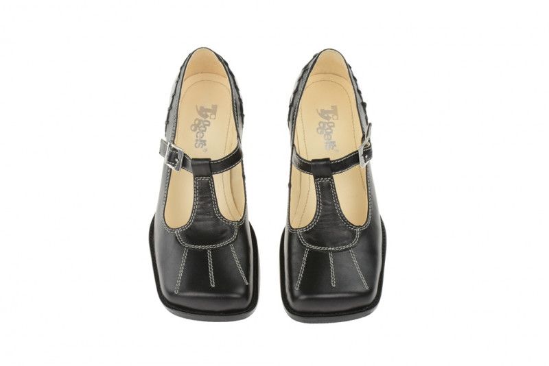 Tiggers T-Riemchen Pumps Yvonne in schwarz