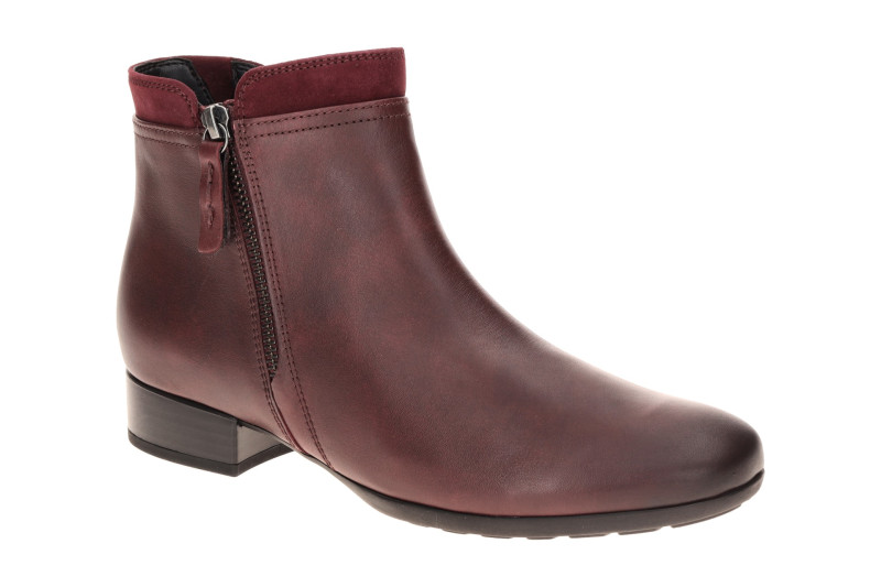 Gabor Stiefelette rot bordo H-Weite 8031.02.005