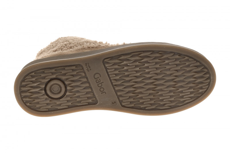 Gabor Mid Sneaker Boots braun Velour Fell 76.776.34