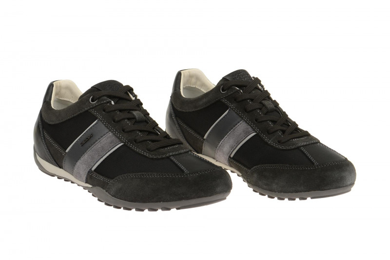 Geox Respira Wells C Halbschuhe in schwarz grau Herren Sneakers