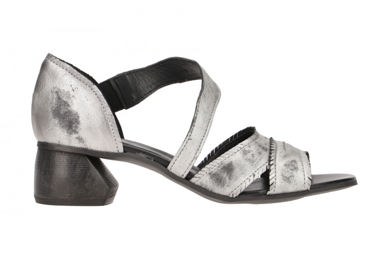 Charme Sandalette silber grau 0642