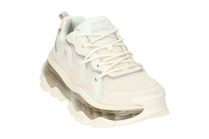 Skechers Uno Chaos Schuhe weiß beige Chunky Sneakers 177935
