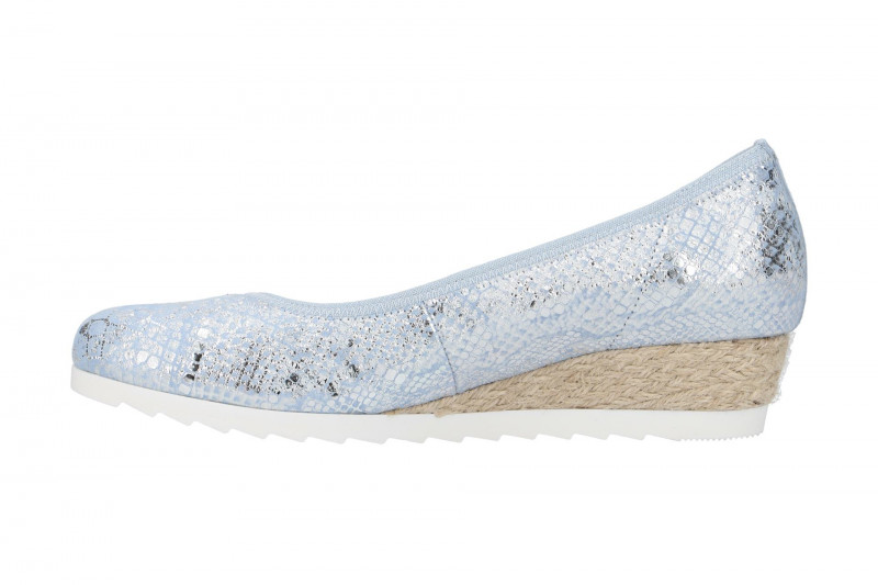 Gabor comfort Ballerinas blau silber