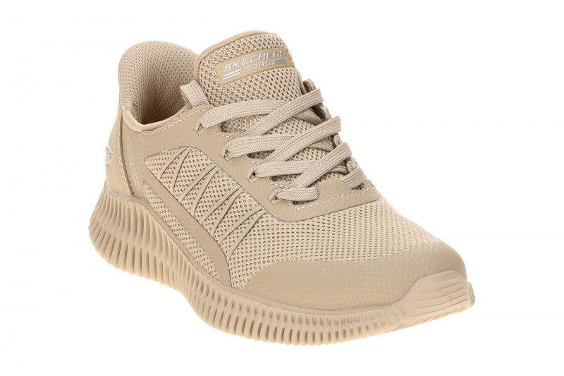 Skechers Bobs Geo Sneakers Schuhe braun tan SLIP-INS 117413