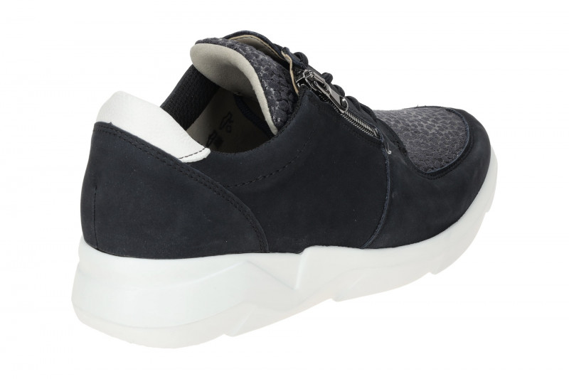 Waldläufer Funky Schuhe blau weiß K-Weite Orthotritt 668K02