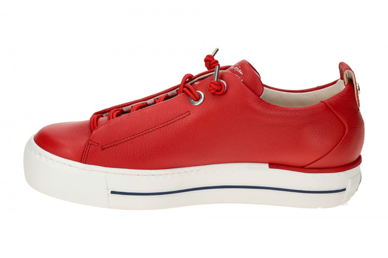 Paul Green Sneaker Plateau Schuhe rot Glattleder 5017