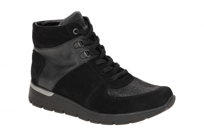 Waldläufer Ramona Stiefelette schwarz K-Weite Nubuck 626K82
