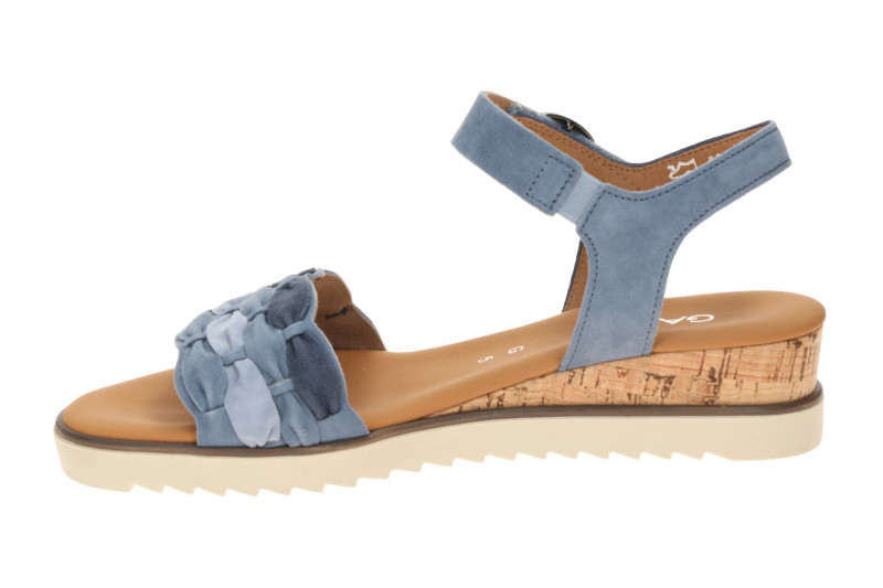 Gabor Sandale blau Velour 82.758.26