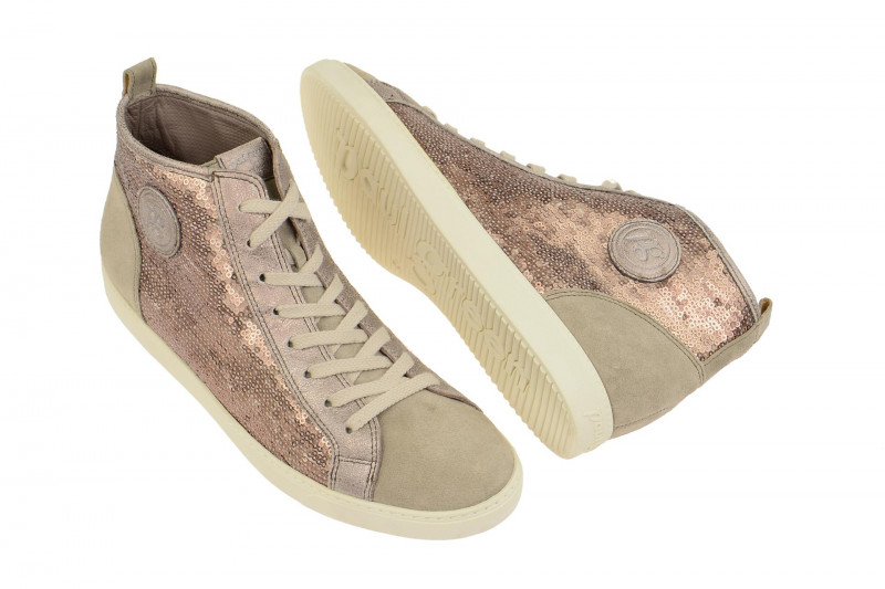 Paul Green Schuhe beige rose Paillette 4239