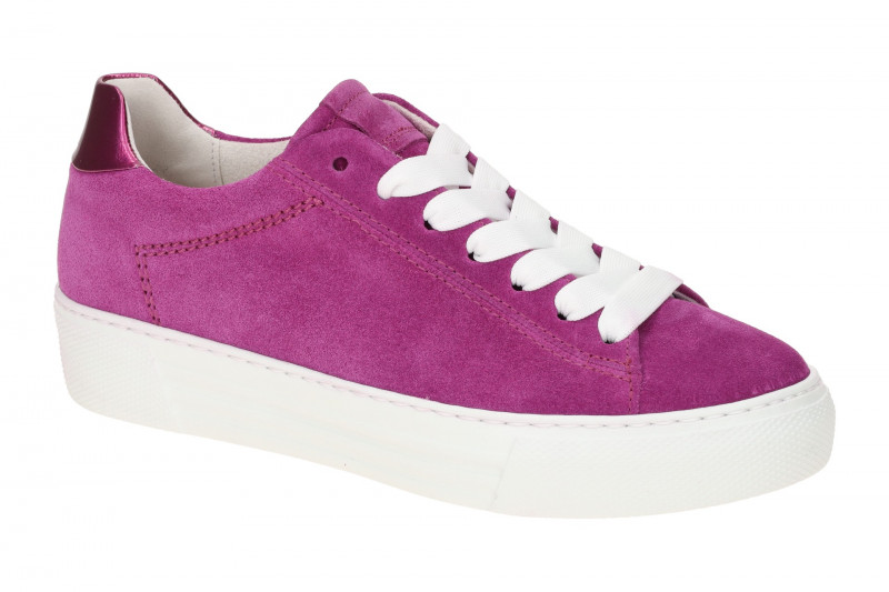 Gabor Comfort Schuhe lila aster Plateau Sneakers 46.460.49