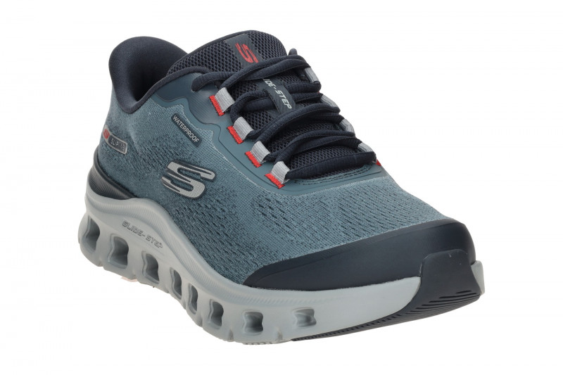 Skechers Glide Step Pro Schuhe blau grau SLIP-INS Wasserdicht 233135