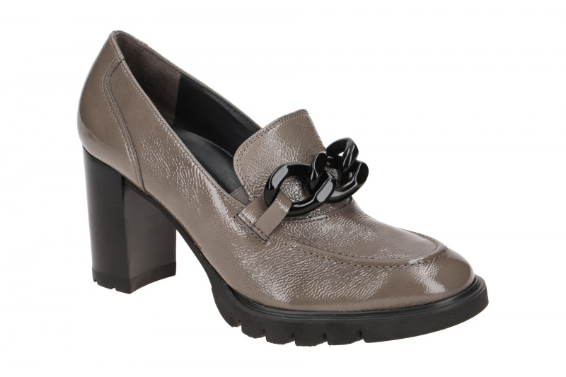 Paul Green Schuhe Hochfront-Pumps grau fango Lack 3794