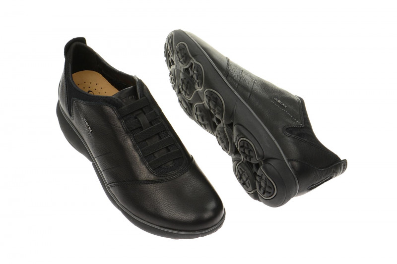 Geox Nebula Schuhe schwarz Glattleder U52D7B