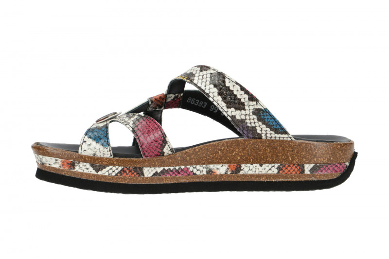 Think Zega Pantolette bunt Zehentrenner