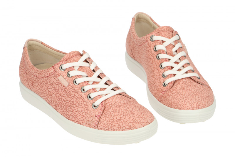 ecco Soft 7 Schuhe Sneaker rosa Laser NEU