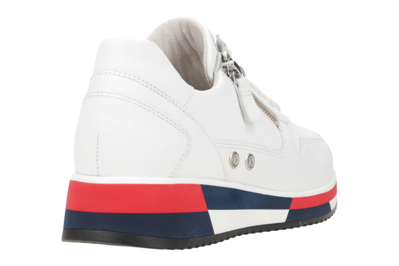 Gabor Schuhe weiß blau rot Sneakers 83.390