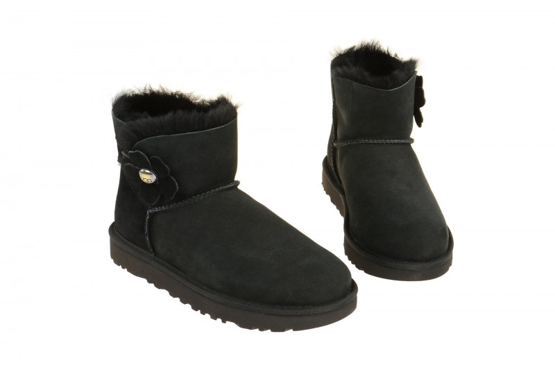 UGG Stiefel schwarz Mini Bailey Button Poppy