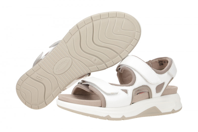 Gabor RollingSoft Sandale weiß Glattleder 86.889.60